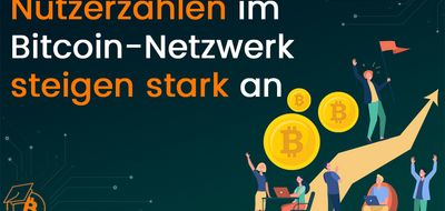 Nutzerzahlen im Bitcoin-Netzwerk steigen stark an