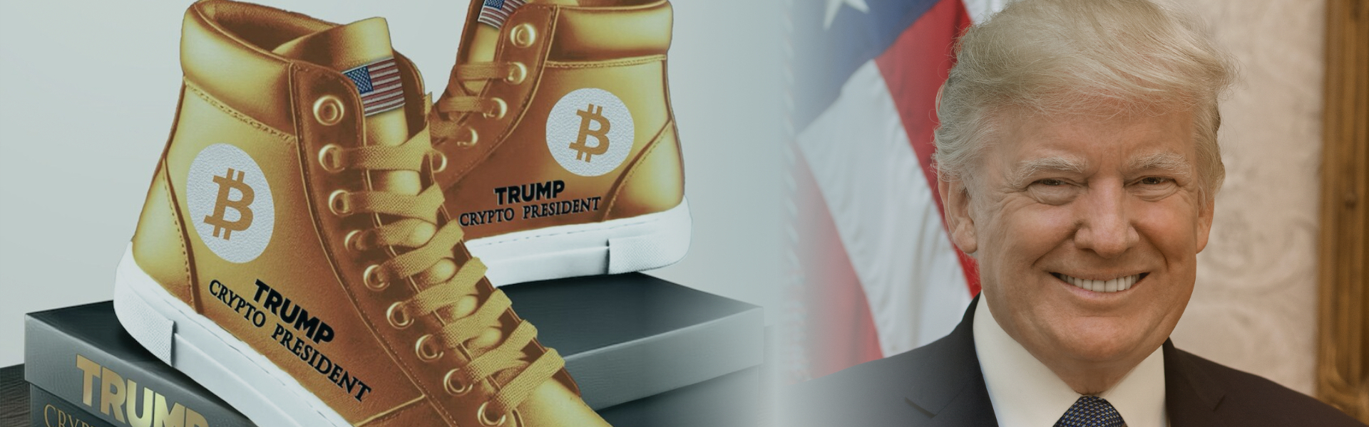 Sold out immediately Donald Trump sells Bitcoin shoes