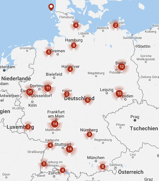 Standorte Bitcoin-ATM in DE